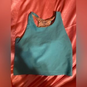 turquoise old navy active shirt (size L 10/12)